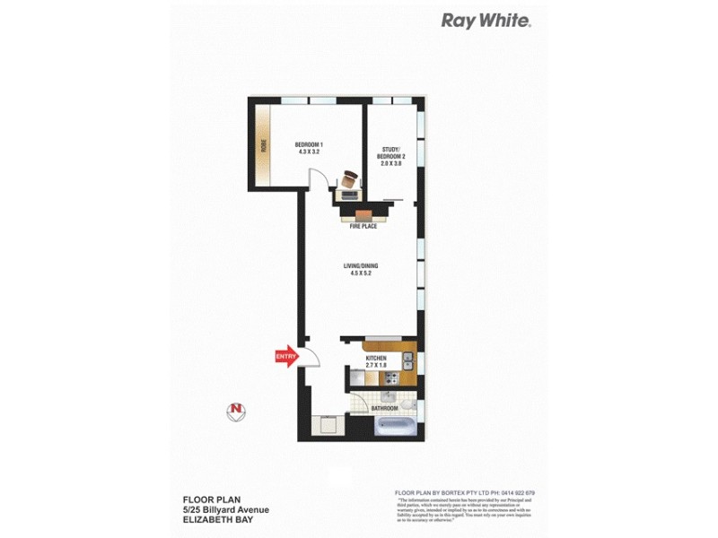 5/25 Billyard Avenue, Elizabeth Bay NSW 2011 Floorplan
