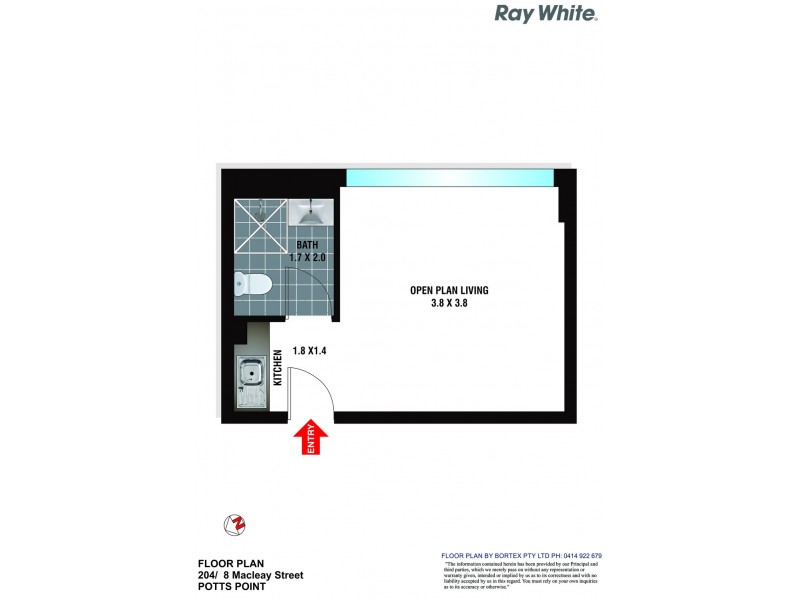 204/28 Macleay Street, Potts Point NSW 2011 Floorplan
