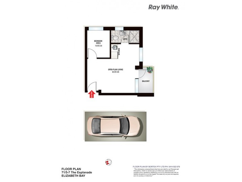 71/5-7 The Esplanade, Elizabeth Bay NSW 2011 Floorplan