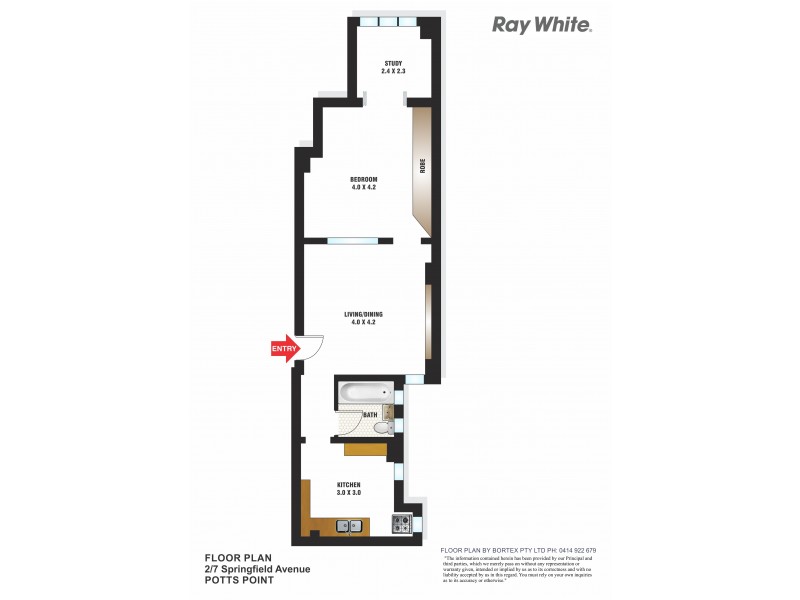 2/7 Springfield Avenue, Potts Point NSW 2011 Floorplan