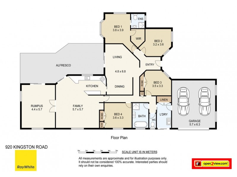 920 Kingston Rd, Waterford West QLD 4133 Floorplan