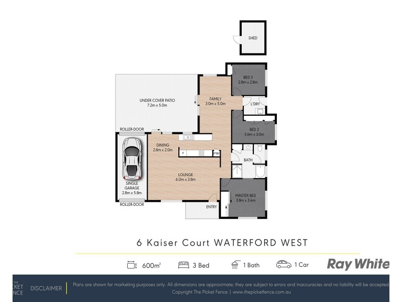6 Kaiser Drive, Waterford West QLD 4133 Floorplan