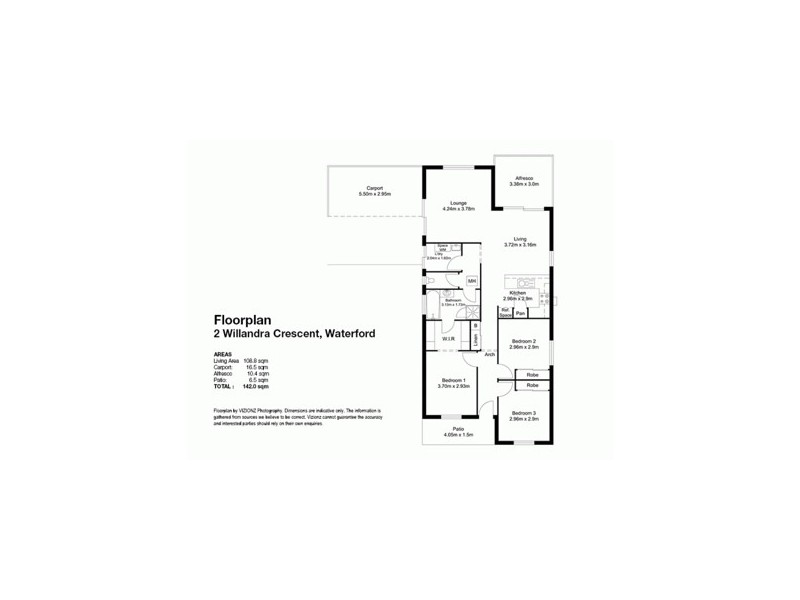 2 Willandra Cres, Waterford QLD 4133 Floorplan