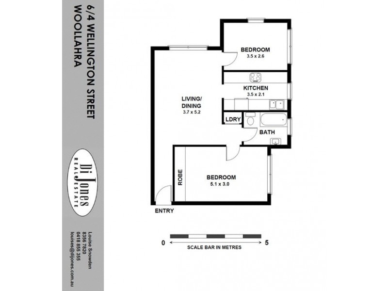 6/4 Wellington Street, Woollahra NSW 2025 Floorplan