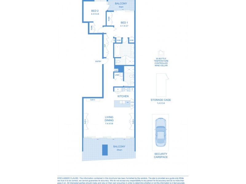 Apartment 53 ‘The Residence’, 18 College Street, Darlinghurst NSW 2010 Floorplan