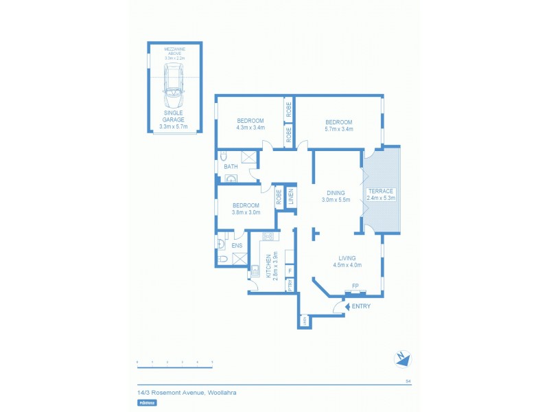14/3 Rosemont Avenue, Woollahra NSW 2025 Floorplan