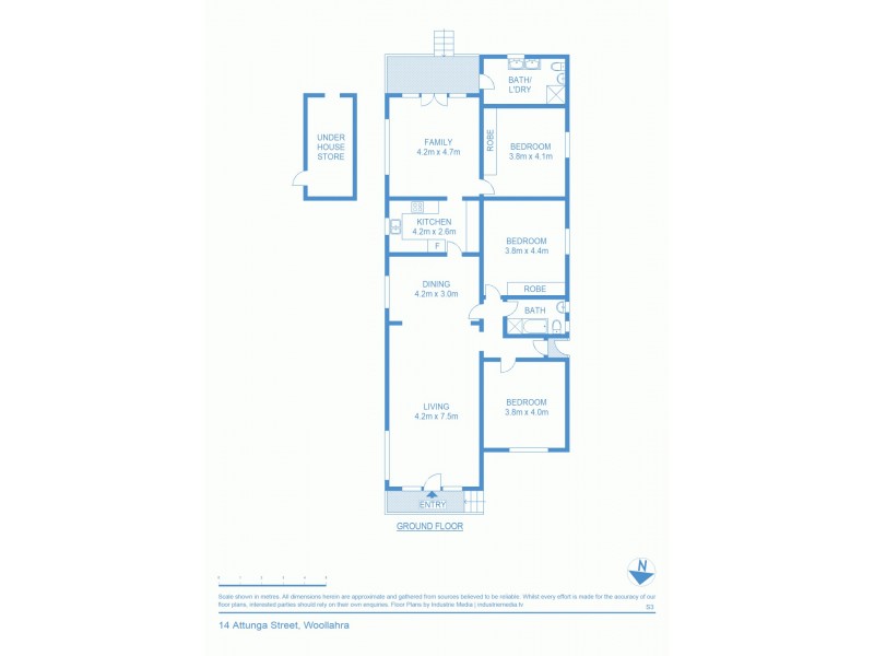 14 Attunga Street, Woollahra NSW 2025 Floorplan