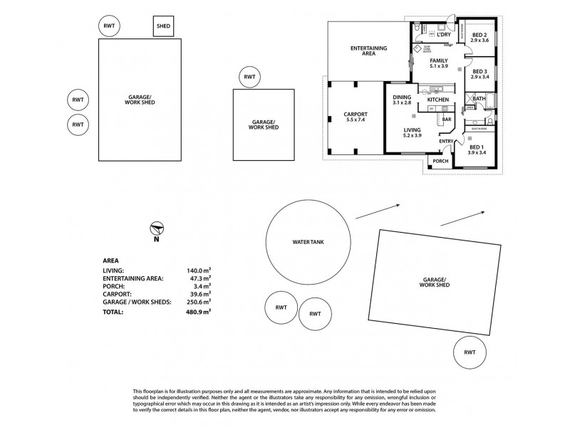 140 Mine Flat Road, Strathalbyn SA 5255 Floorplan