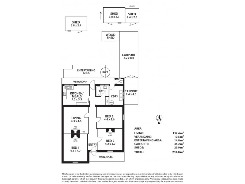 109 PRINCES ROAD, Mitcham SA 5062 Floorplan