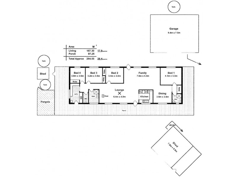 516 Burford’s Hill Road, Mount Torrens SA 5244 Floorplan