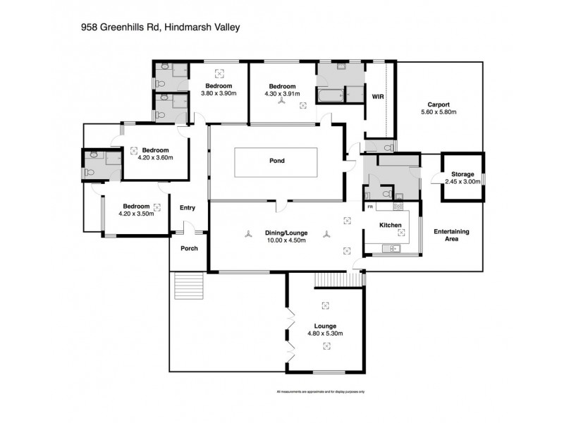 958 Greenhills Road, Hindmarsh Valley SA 5211 Floorplan