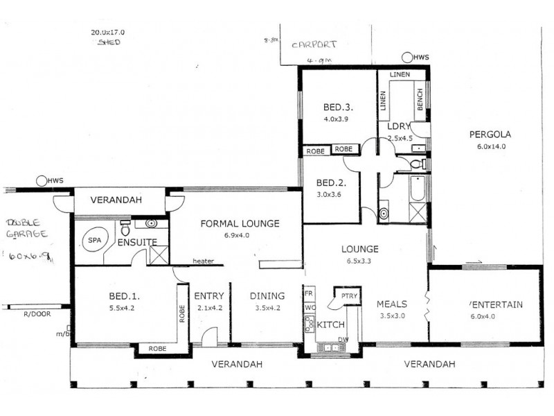 405 Riverside Road, Strathalbyn SA 5255 Floorplan