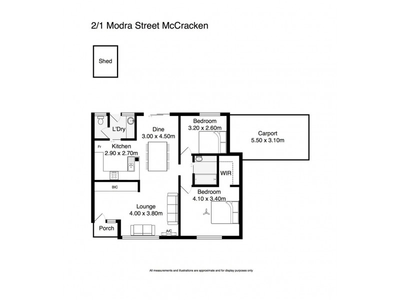 2/1 Modra Street, Mccracken SA 5211 Floorplan