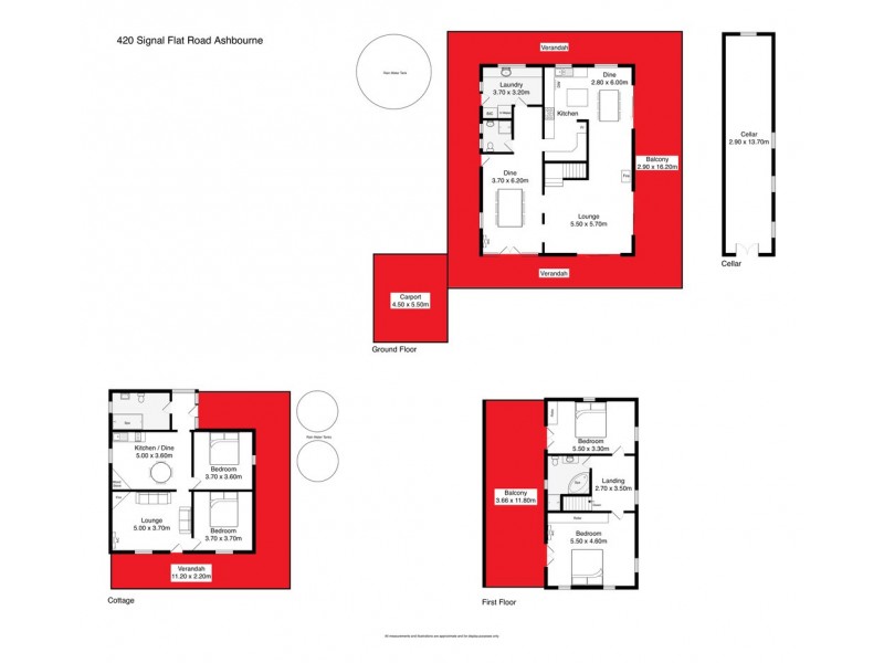 420 Signal Flat Road, Ashbourne SA 5157 Floorplan