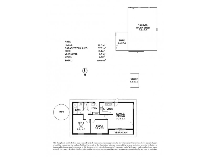34 ASHBOURNE ROAD, Strathalbyn SA 5255 Floorplan