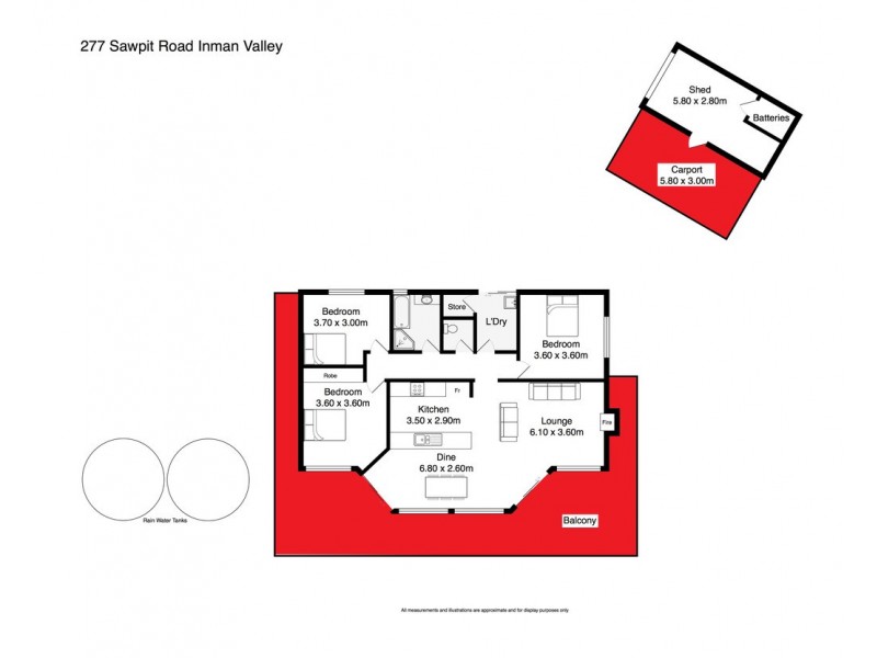 277 Sawpit Rd, Inman Valley SA 5211 Floorplan