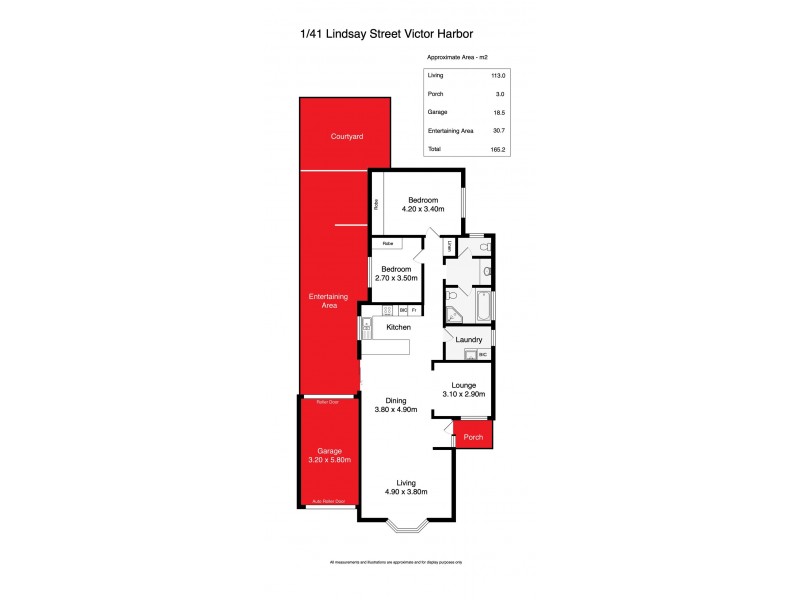 1/41 LINDSAY STREET, Victor Harbor SA 5211 Floorplan