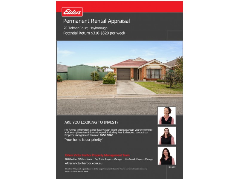 20 TOLMER COURT, Hayborough SA 5211