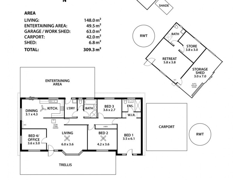 14-16 Stirling Street, Milang SA 5256 Floorplan