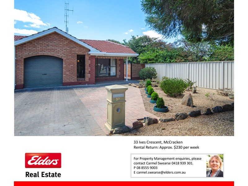 33 Ives Crescent, Mccracken SA 5211