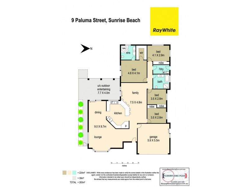 9 Paluma Street, Sunrise Beach QLD 4567 Floorplan