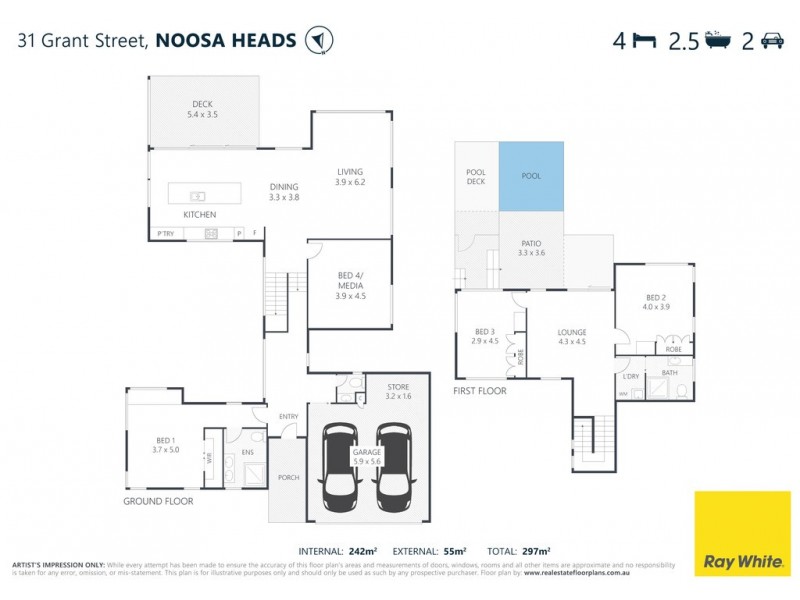31 Grant Street, Noosa Heads QLD 4567 Floorplan
