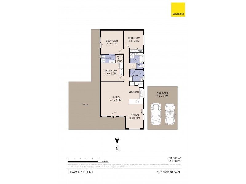 3 Hawley Court, Sunrise Beach QLD 4567 Floorplan