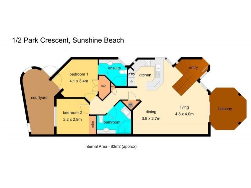 1/2 Park Crescent, Sunshine Beach QLD 4567 Floorplan