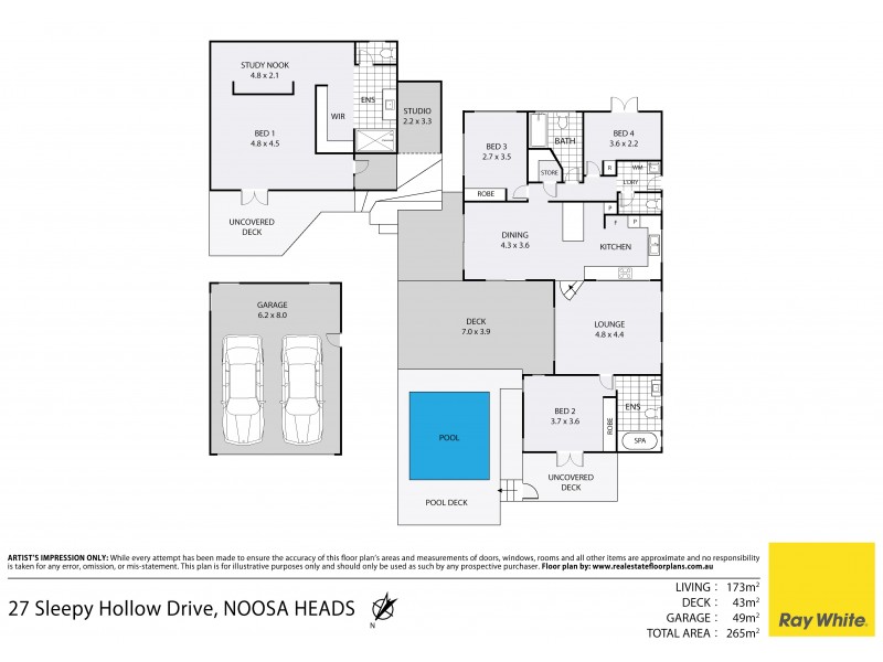 27 Sleepy Hollow Drive, Noosa Heads QLD 4567 Floorplan