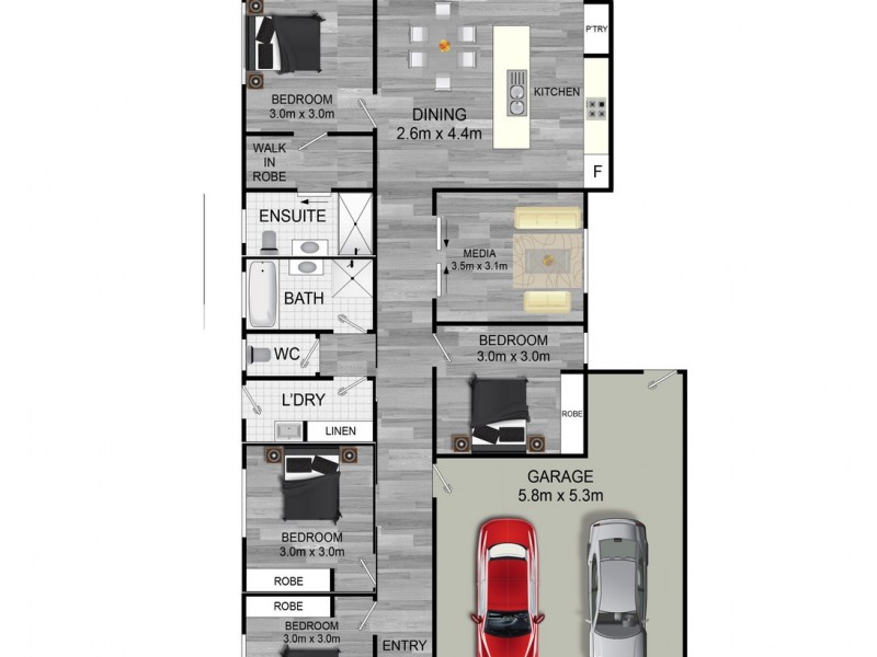 36 Viola Square, Peregian Springs QLD 4573 Floorplan