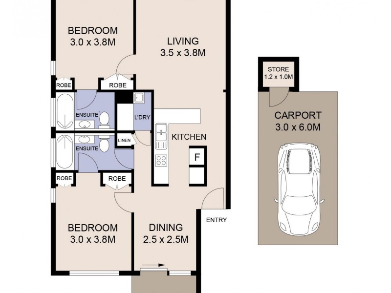 816/100 Resort Drive, Noosa Heads QLD 4567 Floorplan