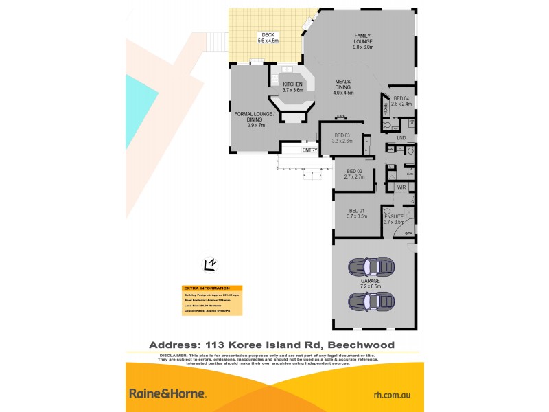 113 Koree Island Road – BEECHWOOD, Port Macquarie NSW 2444 Floorplan