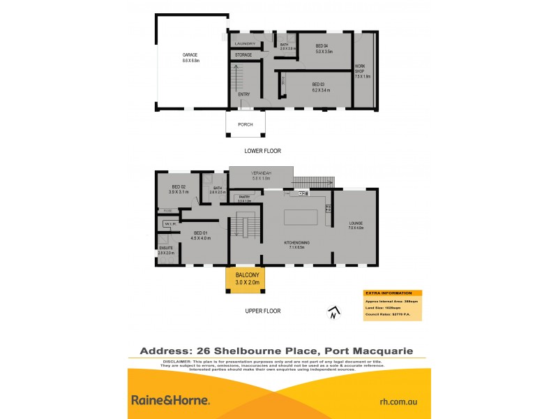 26 Shelbourne Place, Port Macquarie NSW 2444 Floorplan