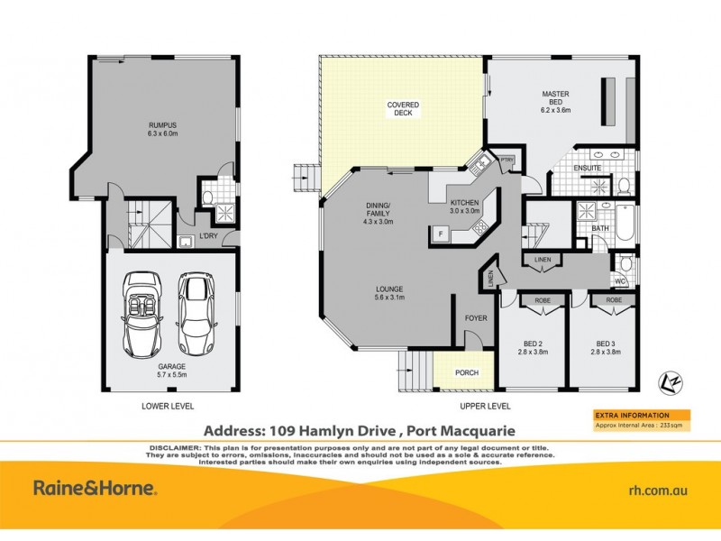 109 Hamlyn Drive, Port Macquarie NSW 2444 Floorplan