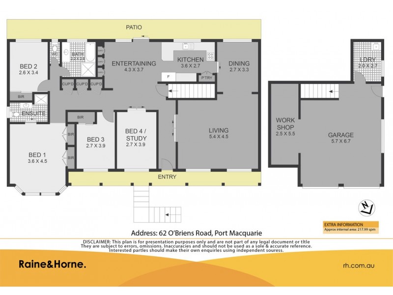 62 O’Briens Road, Port Macquarie NSW 2444 Floorplan