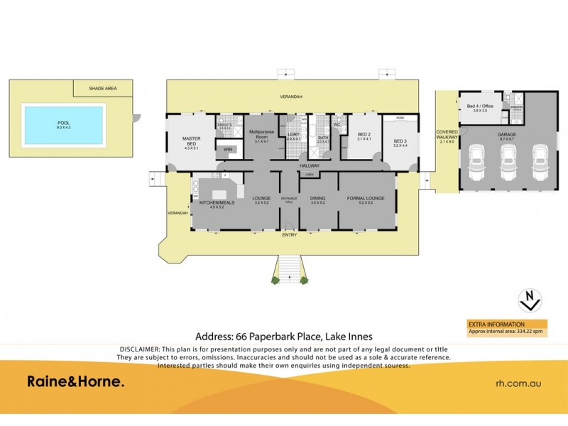 66 Paperbark Place, Lake Innes NSW 2446 Floorplan