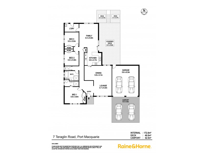 7 Teraglin Road, Port Macquarie NSW 2444 Floorplan
