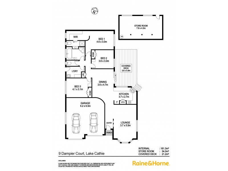 9 Dampier Court, Lake Cathie NSW 2445 Floorplan