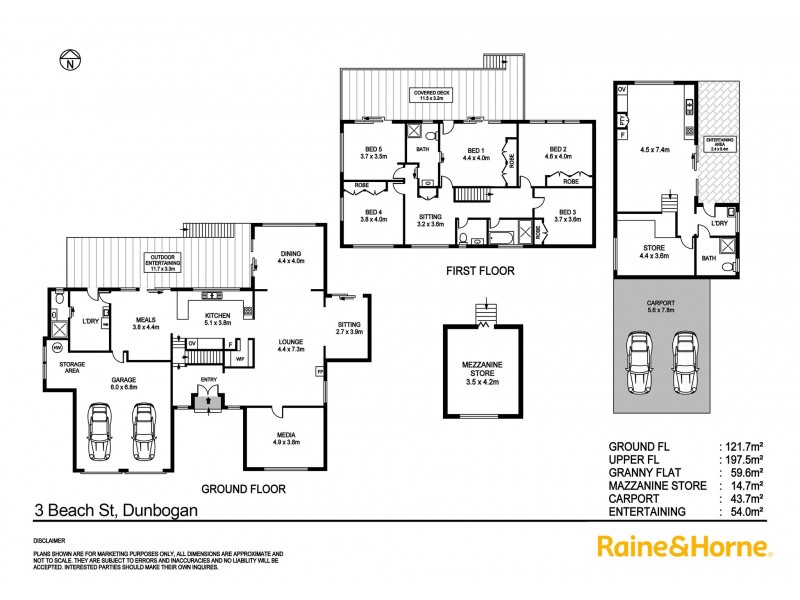 3 Beach Street, Dunbogan NSW 2443 Floorplan