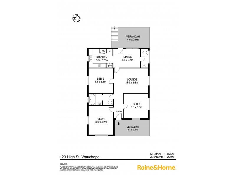 129 High Street, Wauchope NSW 2446 Floorplan