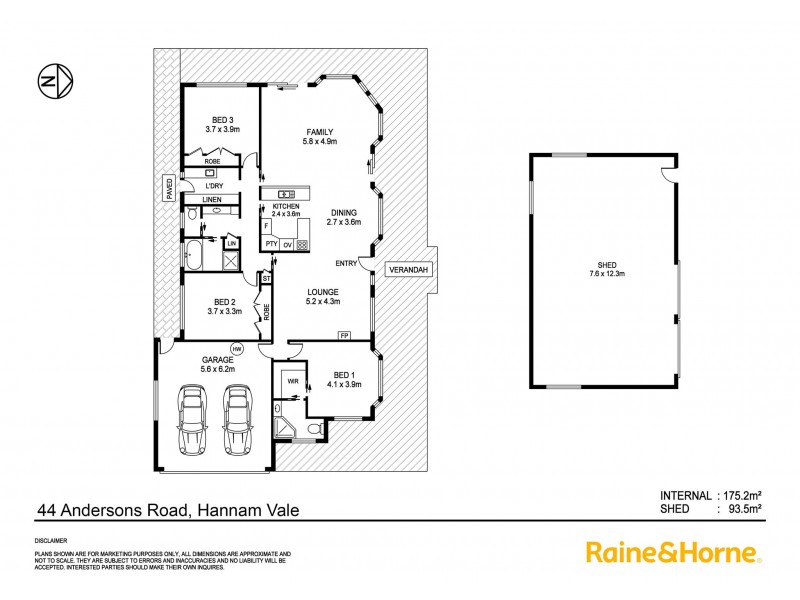 44 Andersons Road, Hannam Vale NSW 2443 Floorplan