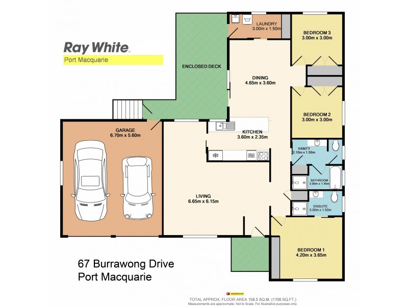 67 Burrawong Drive, Port Macquarie NSW 2444 Floorplan