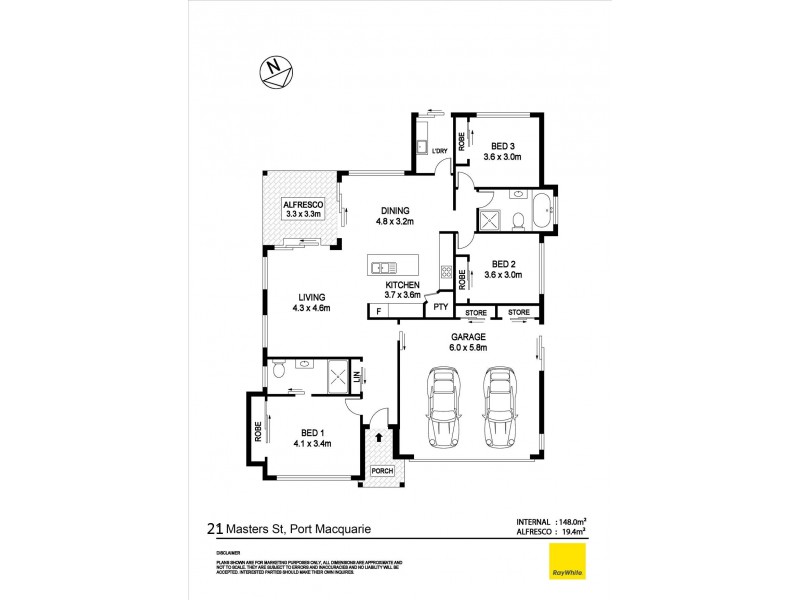 21 Masters Street, Port Macquarie NSW 2444 Floorplan