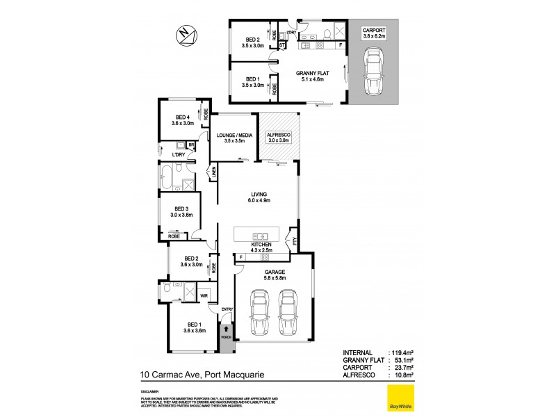 10 Carmac Avenue, Port Macquarie NSW 2444 Floorplan