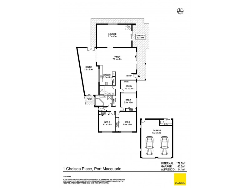 1 Chelsea Place, Port Macquarie NSW 2444 Floorplan