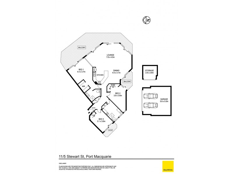 11/5 Stewart Street, Port Macquarie NSW 2444 Floorplan