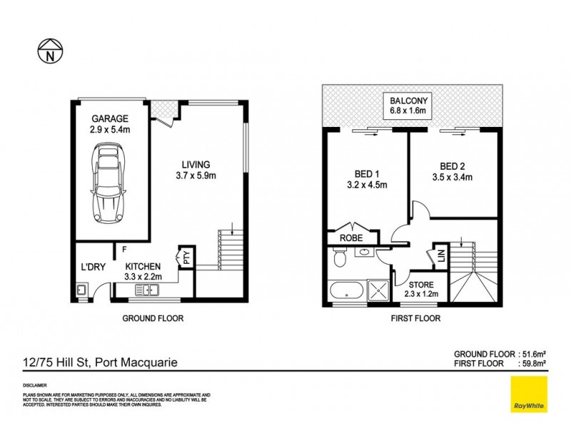 12/75 Hill Street, Port Macquarie NSW 2444 Floorplan