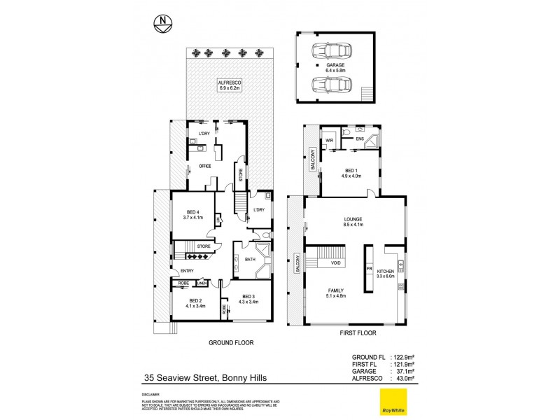 35 Seaview Street, Bonny Hills NSW 2445 Floorplan