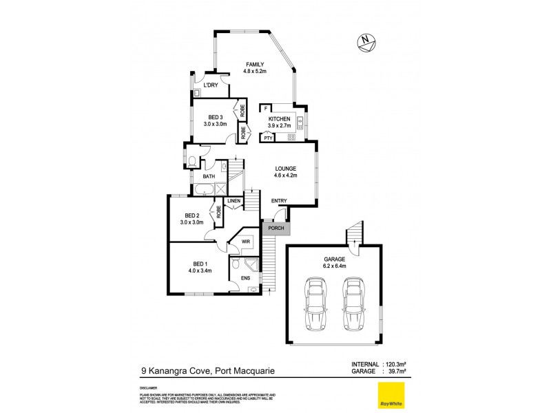 9 Kanangra Cove, Port Macquarie NSW 2444 Floorplan