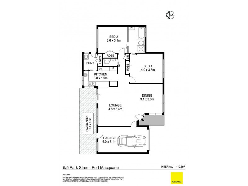 5/5 Park Street, Port Macquarie NSW 2444 Floorplan